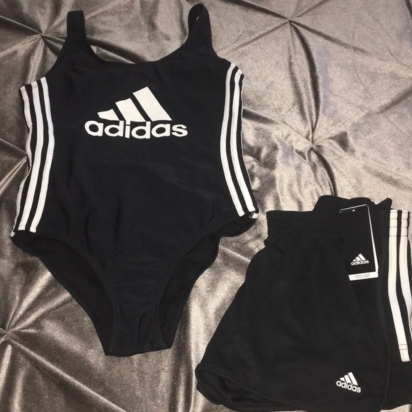 adidas Other - Adidas 3stripe swimsuit/bodysuit